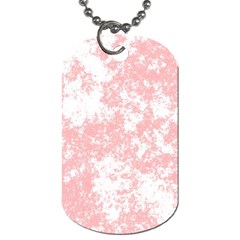 Degrade Rose/blanc Dog Tag (two Sides) by kcreatif