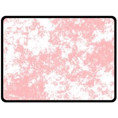 Degrade Rose/blanc Double Sided Fleece Blanket (large) 