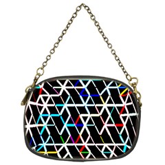 Abstrait Neon Chain Purse (one Side) by kcreatif