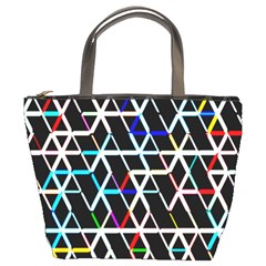 Abstrait Neon Bucket Bag by kcreatif