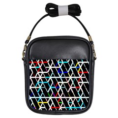 Abstrait Neon Girls Sling Bag by kcreatif