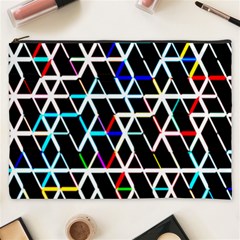 Abstrait Neon Cosmetic Bag (xxxl) by kcreatif