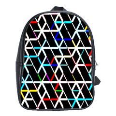 Abstrait Neon School Bag (xl) by kcreatif