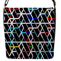 Abstrait Neon Flap Closure Messenger Bag (s) by kcreatif