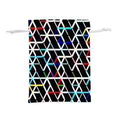 Abstrait Neon Lightweight Drawstring Pouch (l) by kcreatif