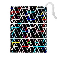 Abstrait Neon Drawstring Pouch (4xl) by kcreatif