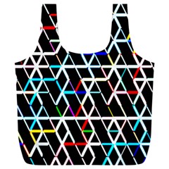 Abstrait Neon Full Print Recycle Bag (xxl) by kcreatif