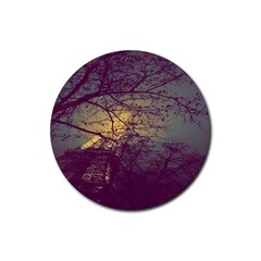 Tour Eiffel Paris Paysage Rubber Round Coaster (4 Pack)  by kcreatif