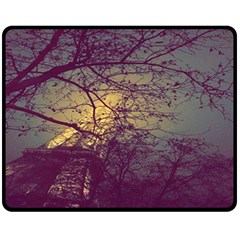 Tour Eiffel Paris Paysage Fleece Blanket (medium)  by kcreatif