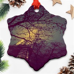 Tour Eiffel Paris Paysage Ornament (snowflake) by kcreatif