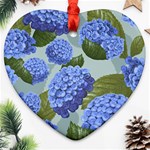 Hydrangea  Ornament (Heart) Front