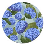 Hydrangea  Magnet 5  (Round) Front