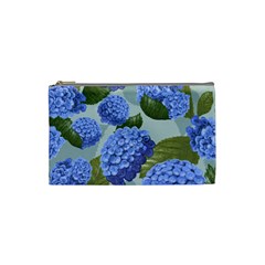 Hydrangea  Cosmetic Bag (small) by Sobalvarro