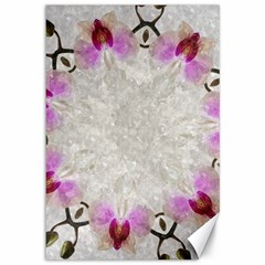 Orchidées Fleurs Abstrait Canvas 12  X 18  by kcreatif