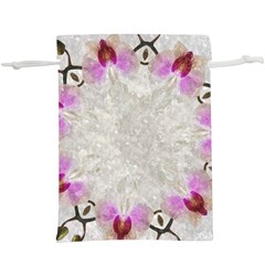 Orchidées Fleurs Abstrait  Lightweight Drawstring Pouch (xl) by kcreatif