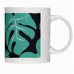 Leaves White Mugs Right