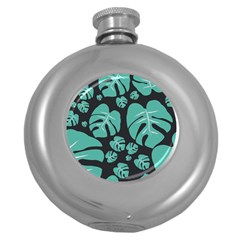 Leaves Round Hip Flask (5 Oz) by Sobalvarro