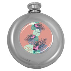 Leaves Round Hip Flask (5 oz)