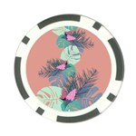 Leaves Poker Chip Card Guard Front