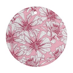 Pink Flowers Ornament (round) by Sobalvarro