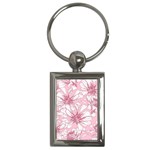 Pink flowers Key Chain (Rectangle) Front