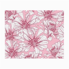 Pink Flowers Small Glasses Cloth (2 Sides) by Sobalvarro