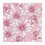 Pink flowers Medium Glasses Cloth Front