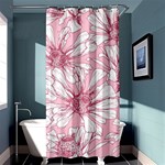 Pink flowers Shower Curtain 36  x 72  (Stall)  Curtain(36 X72 ) - 33.26 x66.24  Curtain(36 X72 )