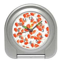 Pattern Coquelicots  Travel Alarm Clock by kcreatif