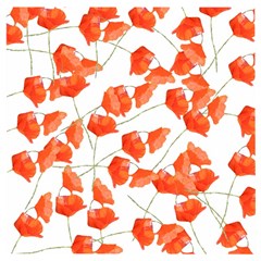 Pattern Coquelicots  Wooden Puzzle Square by kcreatif