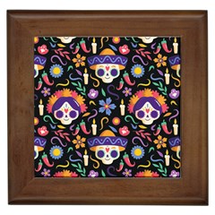 Dia De Los Muertos Framed Tile by Sobalvarro