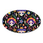 Dia de los muertos Oval Magnet Front