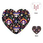 Dia de los muertos Playing Cards Single Design (Heart) Front