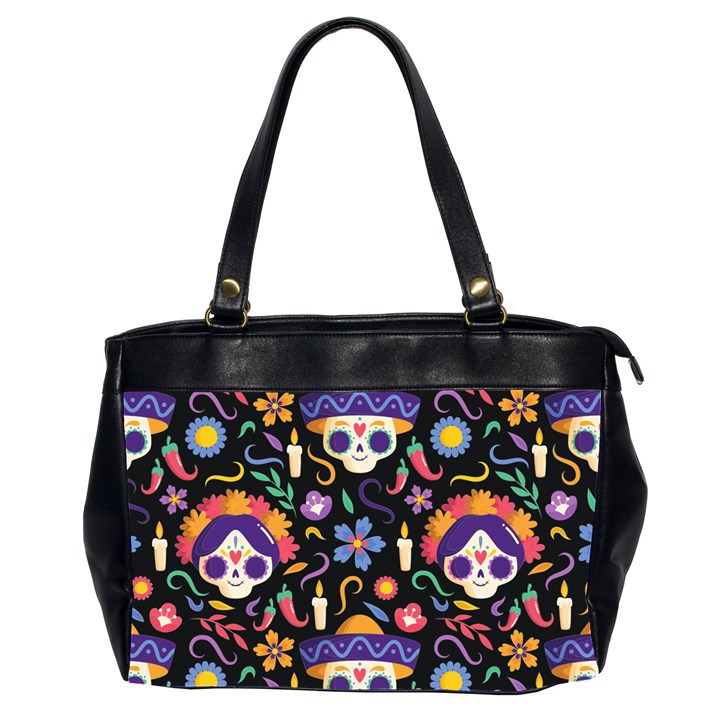 Dia de los muertos Oversize Office Handbag (2 Sides)