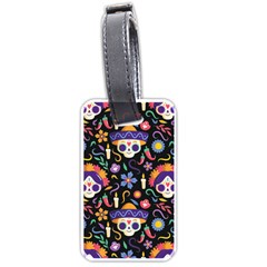 Dia De Los Muertos Luggage Tag (one Side) by Sobalvarro