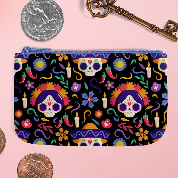 Dia de los muertos Large Coin Purse