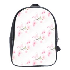 Pattern Orchidée Fleurs School Bag (xl) by kcreatif