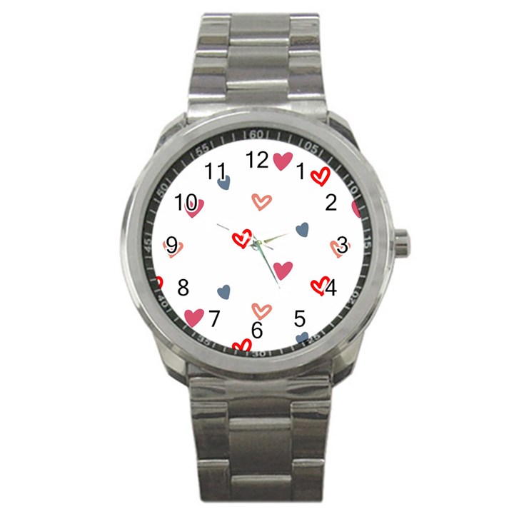 ? Pattern  Sport Metal Watch