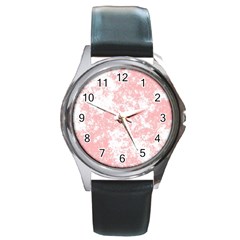 Degrade Rose/blanc Round Metal Watch by kcreatif