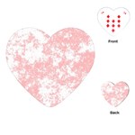 Degrade Rose/Blanc Playing Cards Single Design (Heart) Front