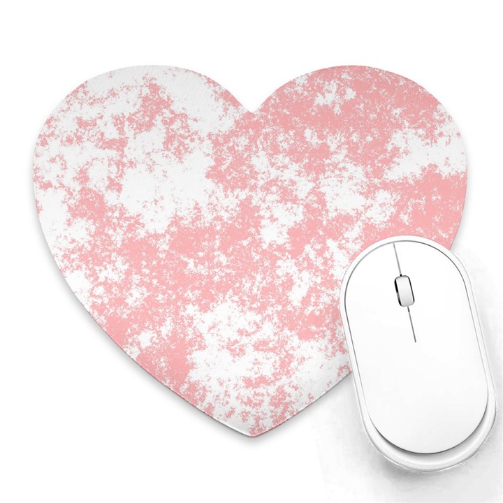 Degrade Rose/Blanc Heart Mousepads