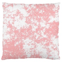 Degrade Rose/blanc Large Flano Cushion Case (one Side) by kcreatif