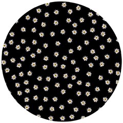 Pattern Marguerites Wooden Puzzle Round