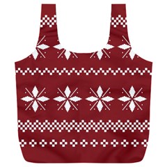 Christmas Pattern Full Print Recycle Bag (xxxl)