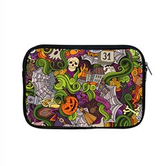 Halloween Doodle Vector Seamless Pattern Apple Macbook Pro 15  Zipper Case by Sobalvarro