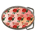 Pattern Flower Paper Belt Buckles Front