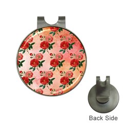 Pattern Flower Paper Hat Clips With Golf Markers