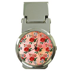 Pattern Flower Paper Money Clip Watches