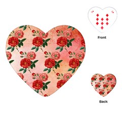 Pattern Flower Paper Playing Cards Single Design (heart) by HermanTelo