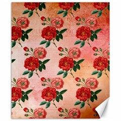 Pattern Flower Paper Canvas 8  X 10  by HermanTelo